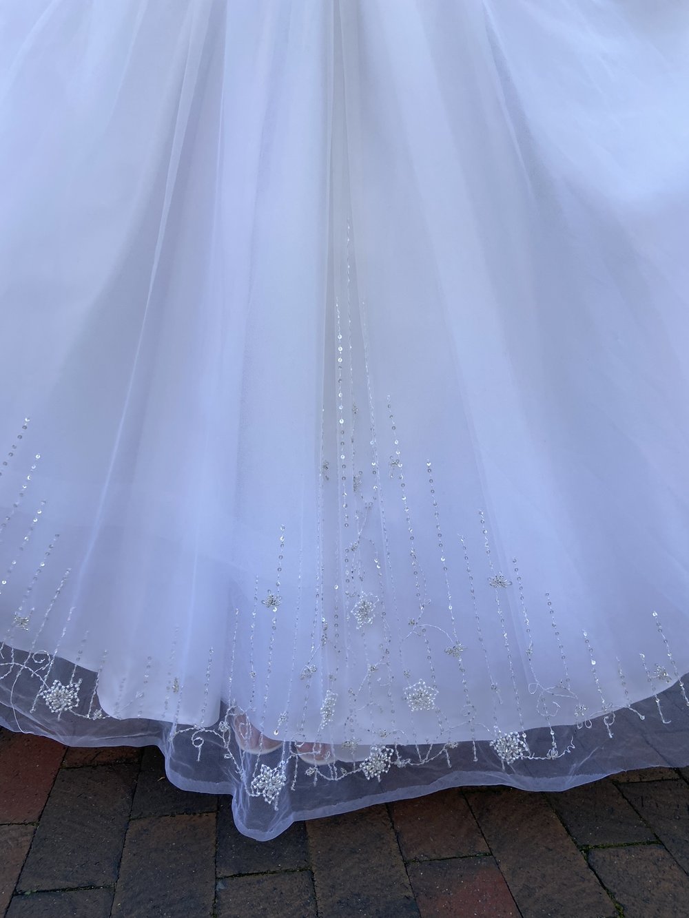 Samantha: 2000s Strapless Ballgown with Tulle Skirt