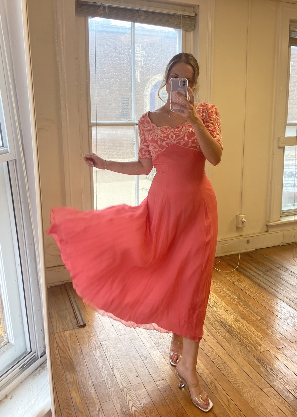 coral party dress Coral Gold Strapless Cocktail Dress 25668