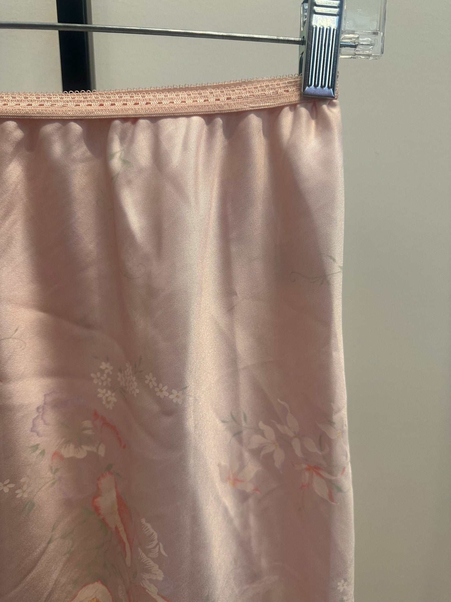 Pale Pink Rose Silky Skirt