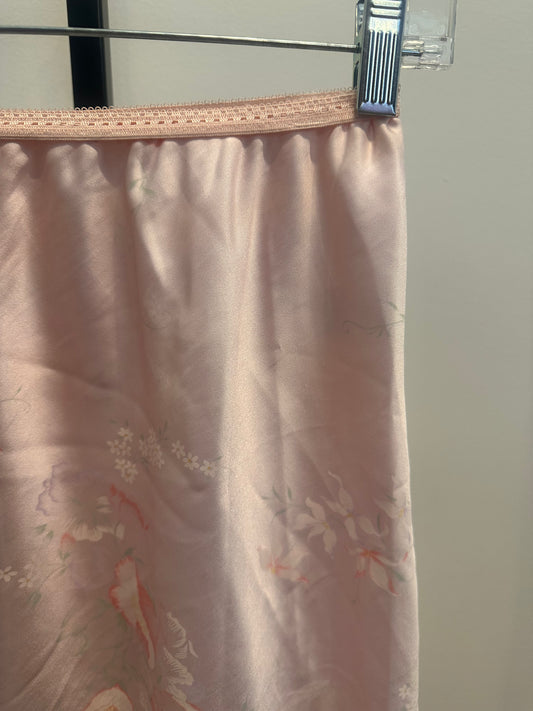 Pale Pink Rose Silky Skirt