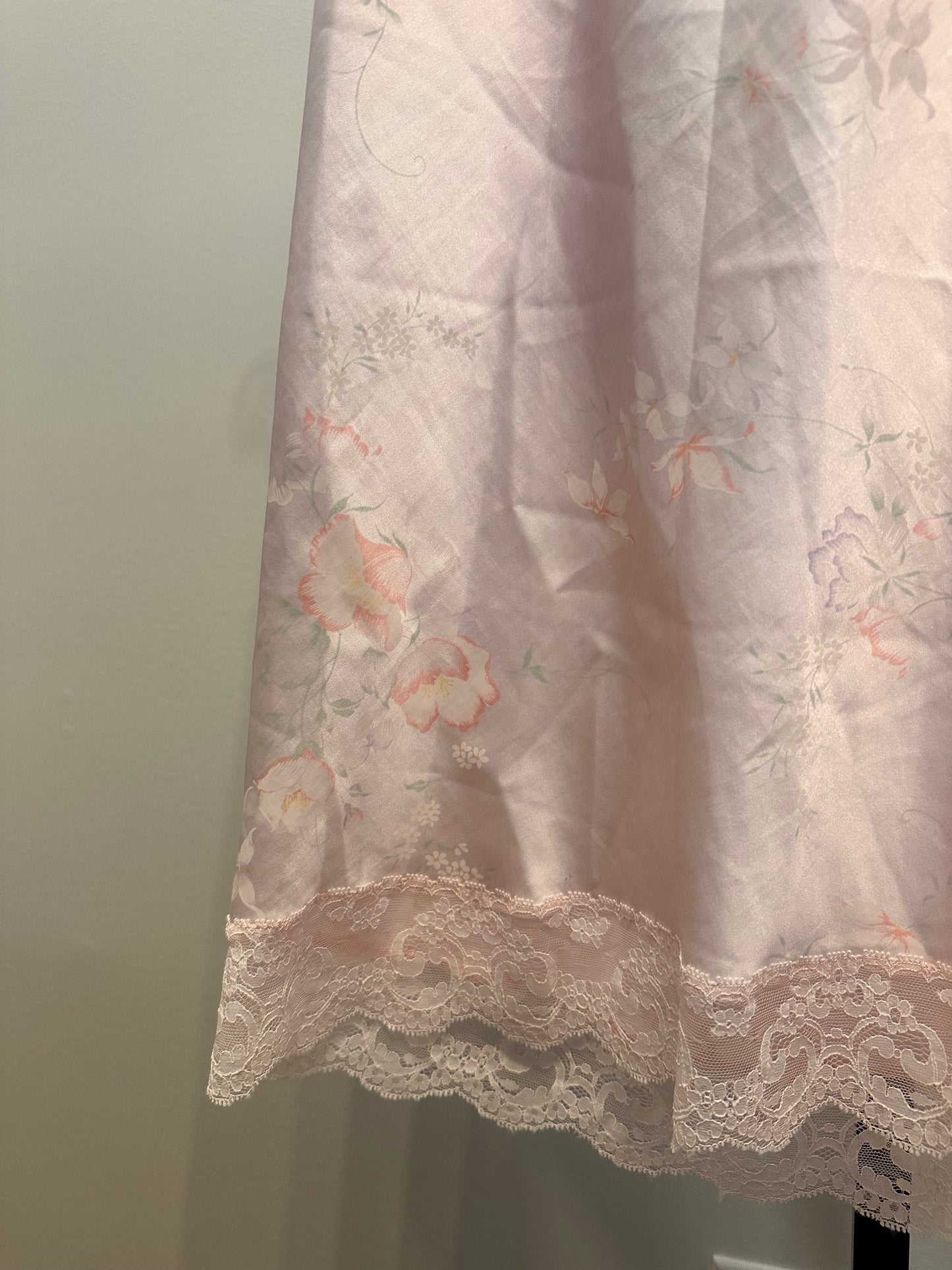 Pale Pink Rose Silky Skirt