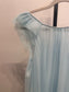 VTG Baby Blue Ruffle Night (M)