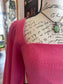 Pink Crop Top W/ Puffy Sleaves (S)