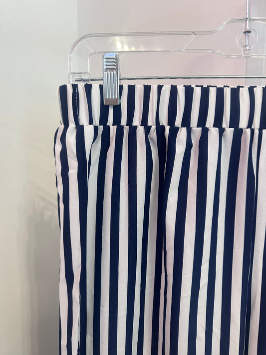 Navy & White Stripe Pants (M)