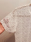 Sheer White Lace Top (M)