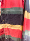 90s Colorblock Stripe Button-Up