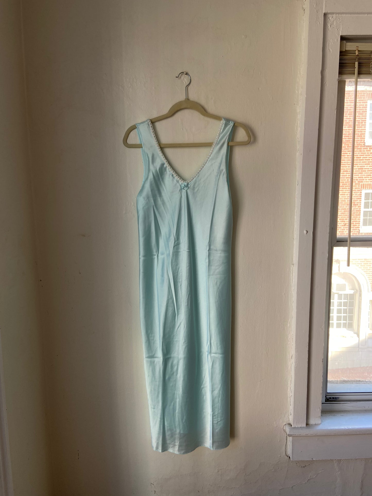 VTG Aqua Slip Dress - NWT