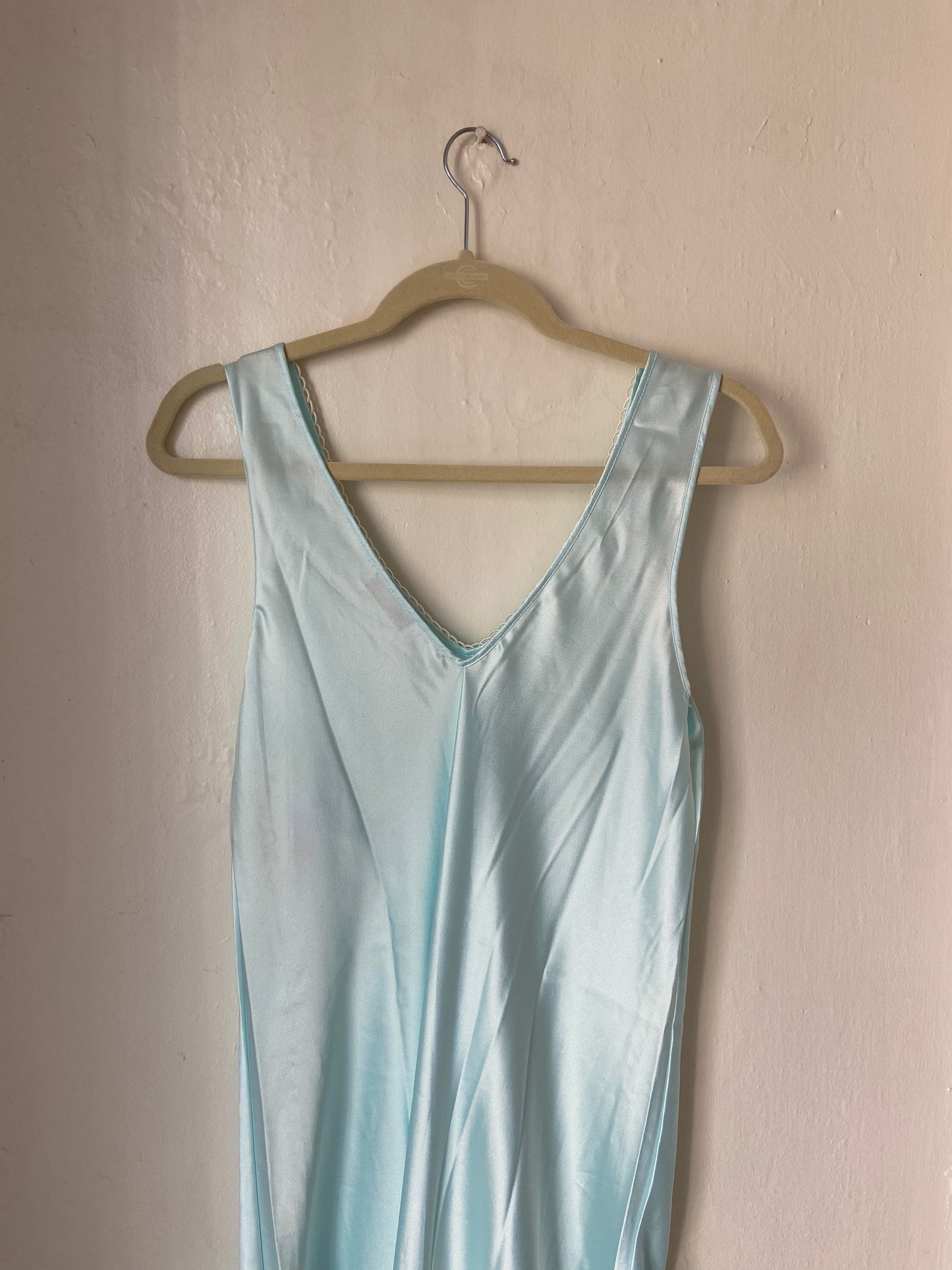 VTG Aqua Slip Dress - NWT