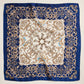 Baroque Print Silk-Texture Elegant Square Scarf