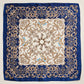 Baroque Print Silk-Texture Elegant Square Scarf