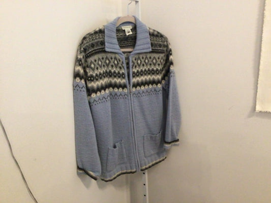 Ann Taylor | Blue Wool Fair Isle (S)