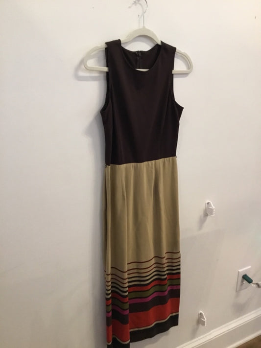 *No Label | 70s Silk Maxi Dress - As Is (10)