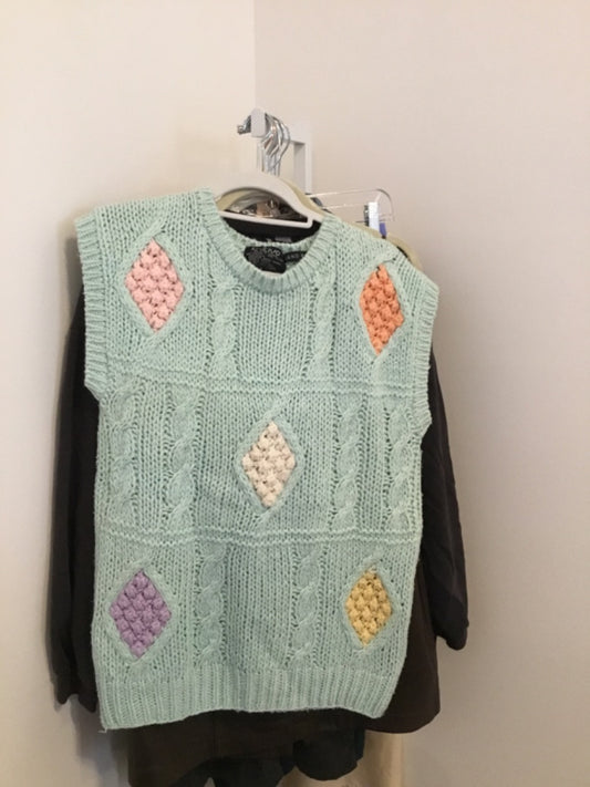 *Knitivo | Teal Sweater Vest (M)