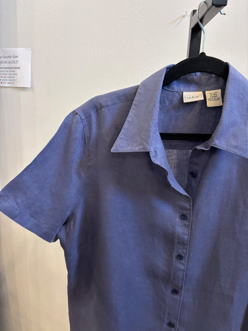 *LL Bean | Linen Button up dress shirt (M)