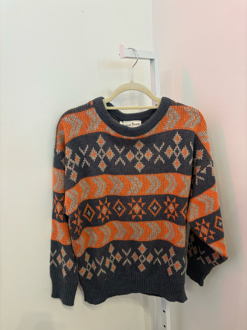 *Ferruccio Busoni | 1970s Pattern Sweater (M/L)