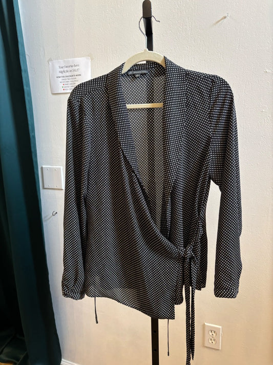 *Adrianna Papel  | Polka Dot Wrap Top (S)
