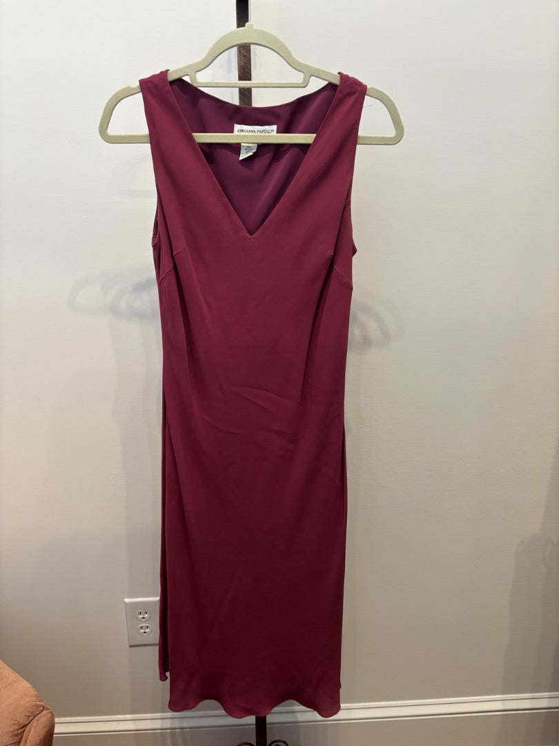 *Adrianna Papell | Silk Dress (M)