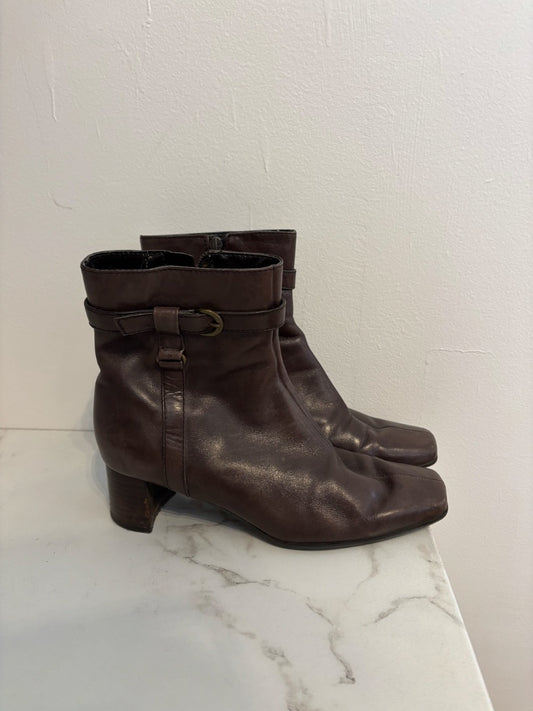 *Nine West | Leather Ankle Boots (7.5)