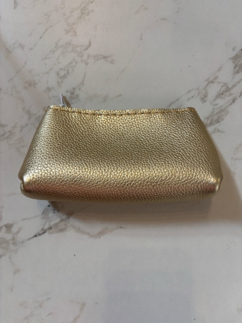 *Handmade Leather | Zip Pouch (Gold)