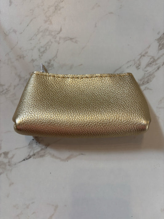 *Handmade Leather | Zip Pouch (Gold)