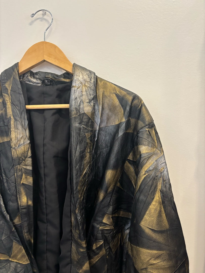 *VTG | Metallic Leather Jacket (M/L)