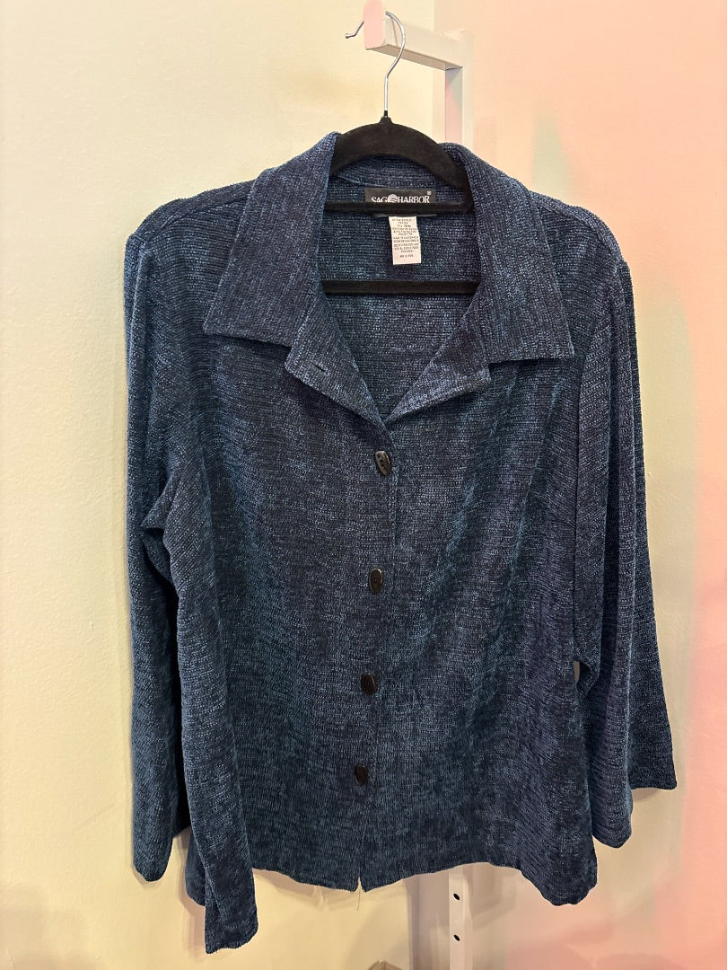 *Sag Harbor | Cozy Shirt-Jacket (XL)