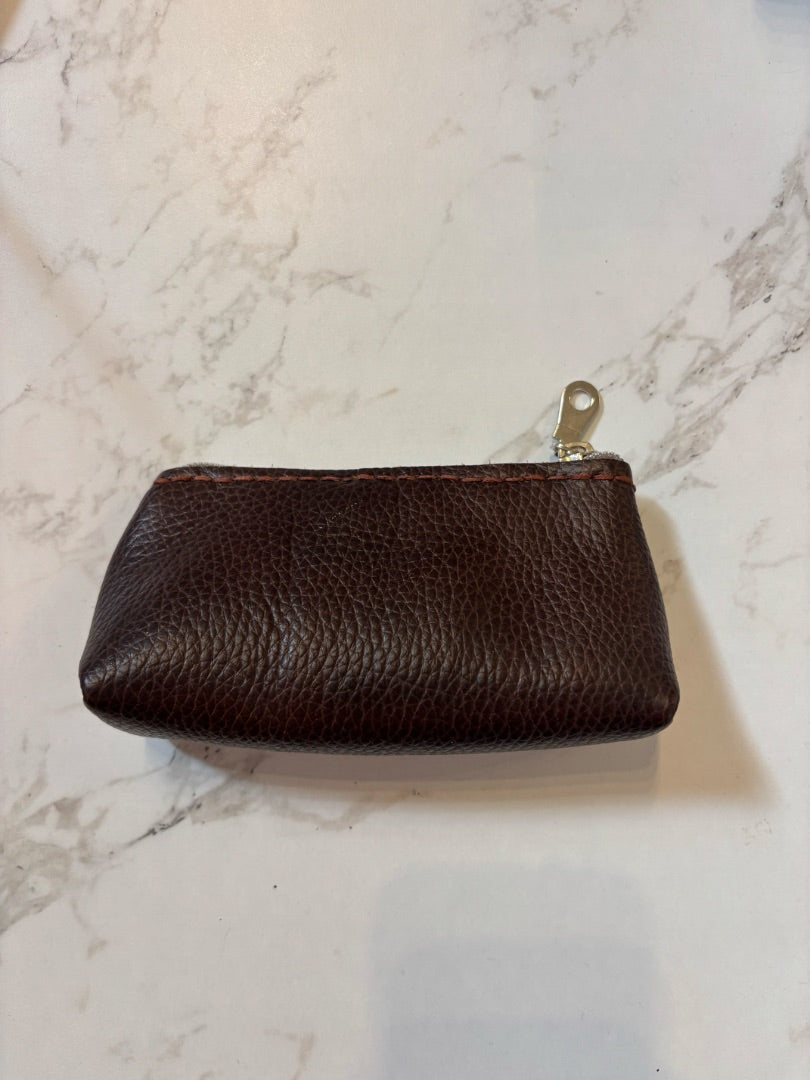 *Handmade Leather | Zip Pouch (Brown)