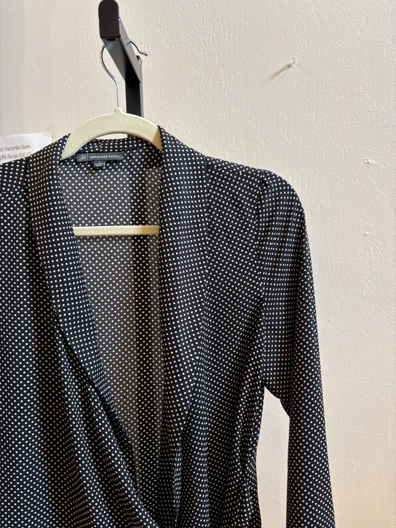 *Adrianna Papel  | Polka Dot Wrap Top (S)