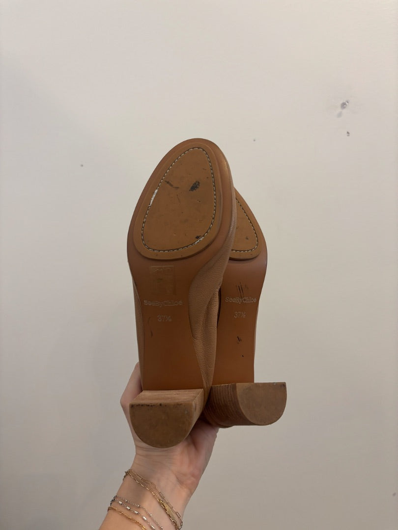 *See by Chloe | Leather Heels (6.5)