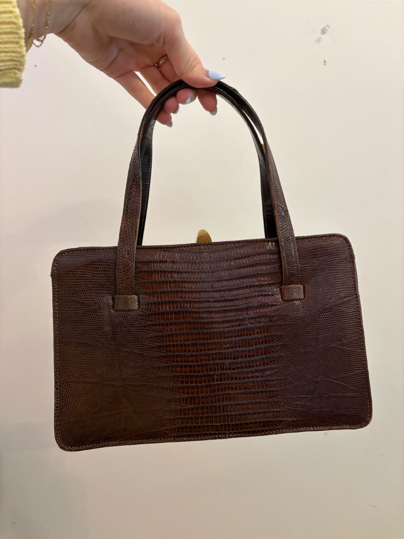 *VTG | Faux Crocodile Purse (Medium)