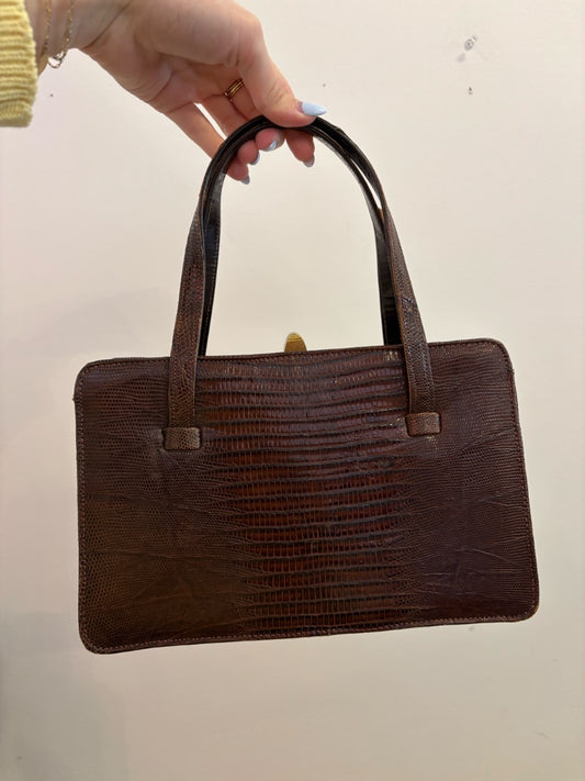 *VTG | Faux Crocodile Purse (Medium)