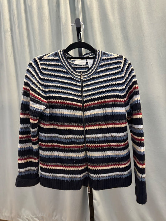 *Liz Claiborne | Striped Zip Sweater (S)
