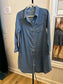 *No Label | Chambray Long sleeve midi dress  (M)