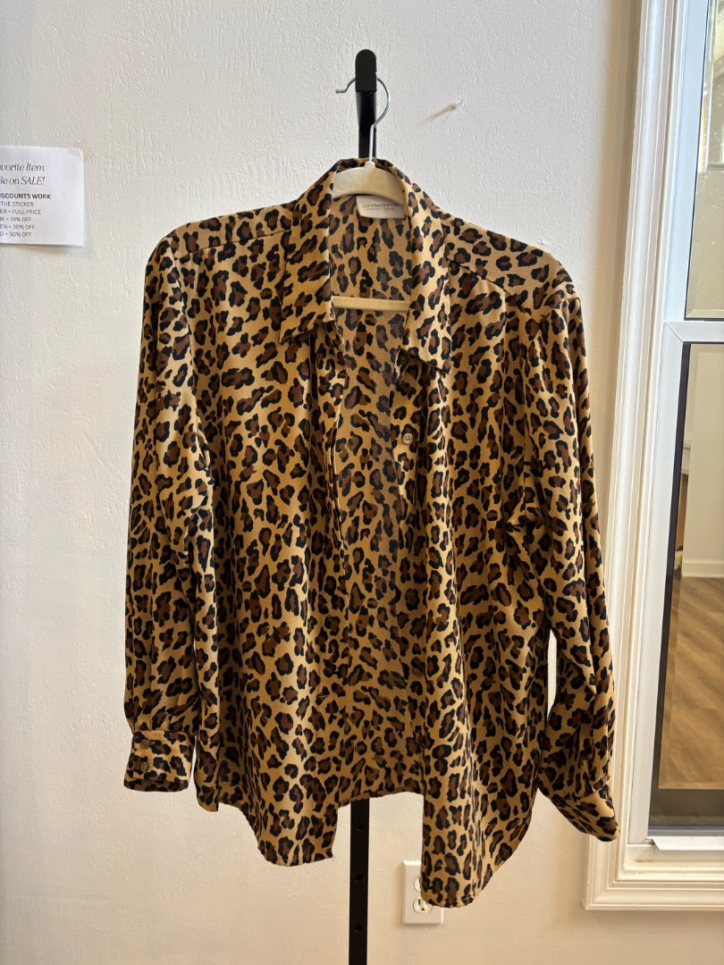 *Liz Claiborne | Leopard Shirt (L)