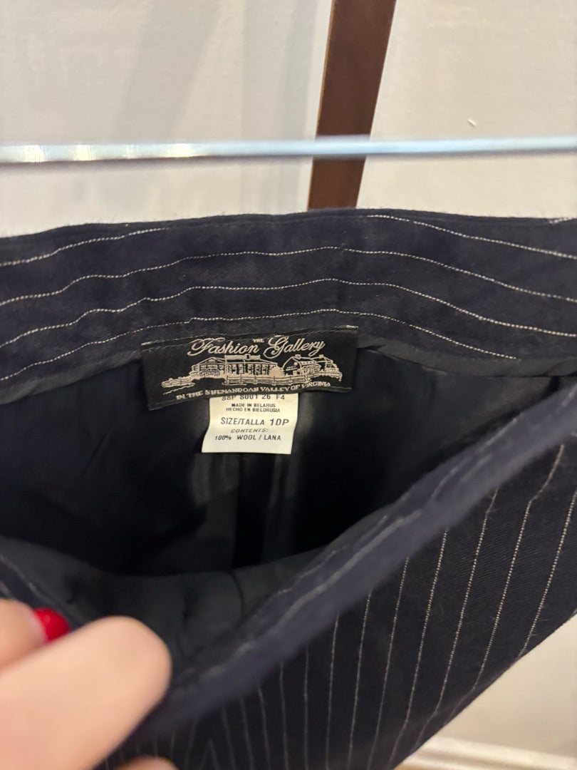 *Fashion Gallery | Wool Pinstripe Skirt (10P)