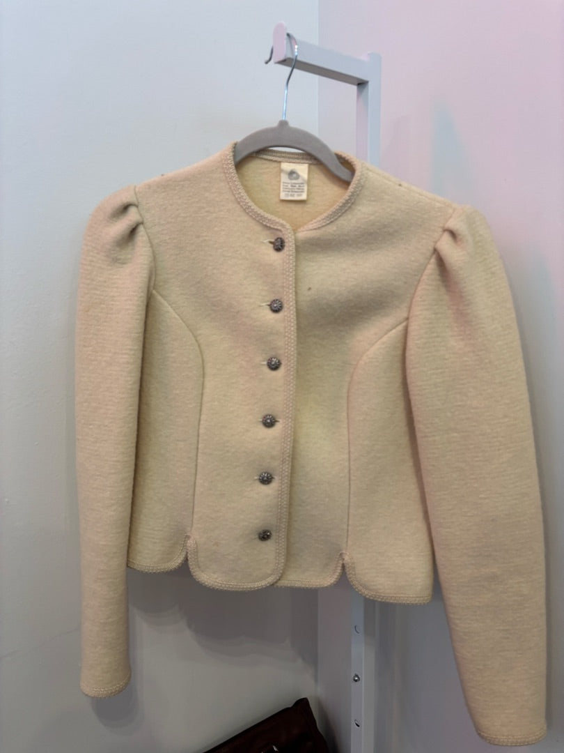 *No Label | Cream Suit Jacket (S)